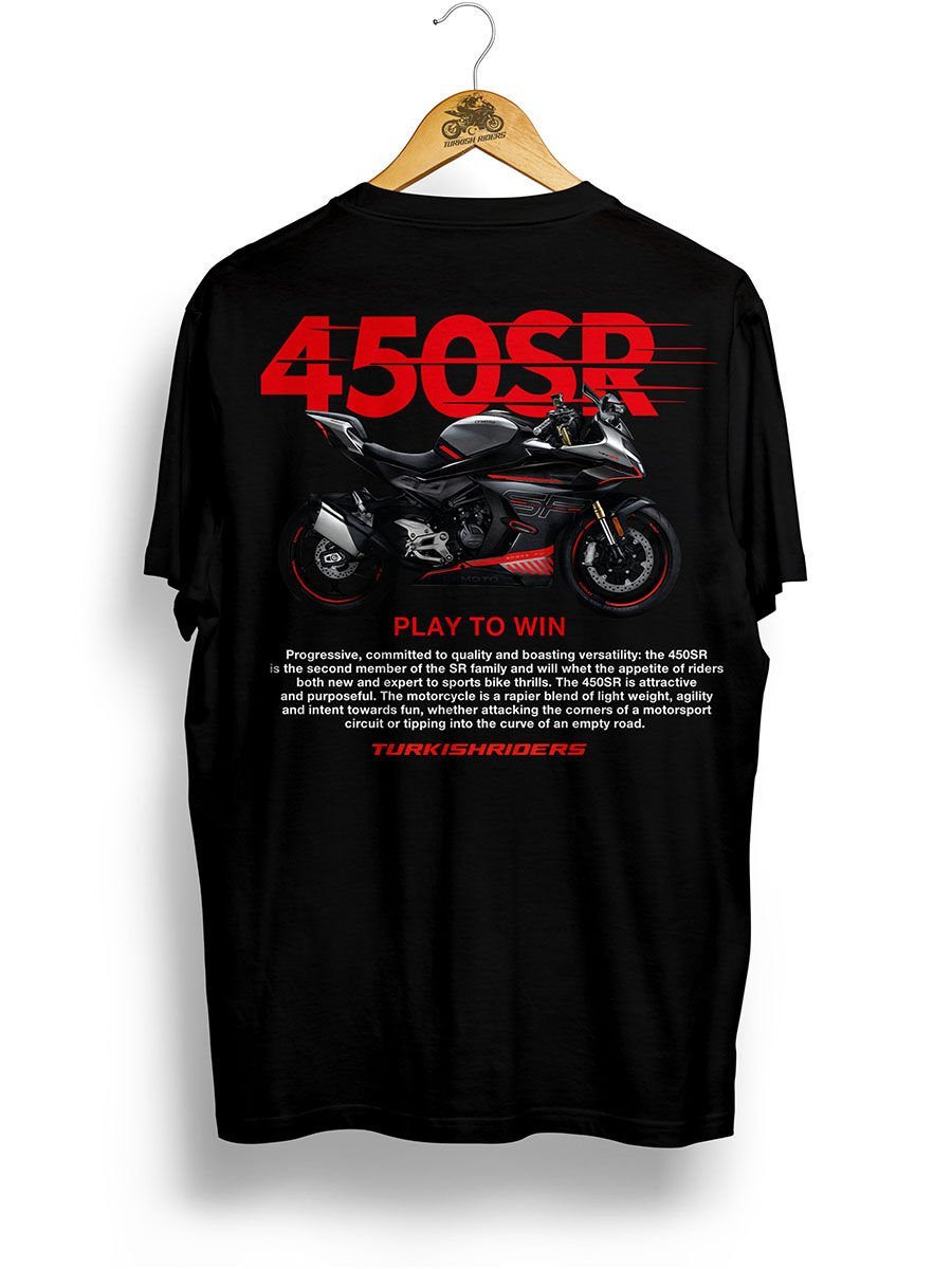 450SR Zirkon Siyah Tshirt