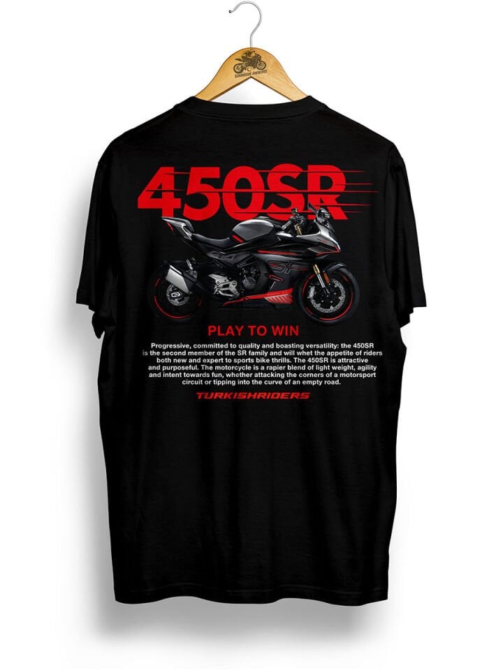 450SR Zirkon Siyah Tshirt