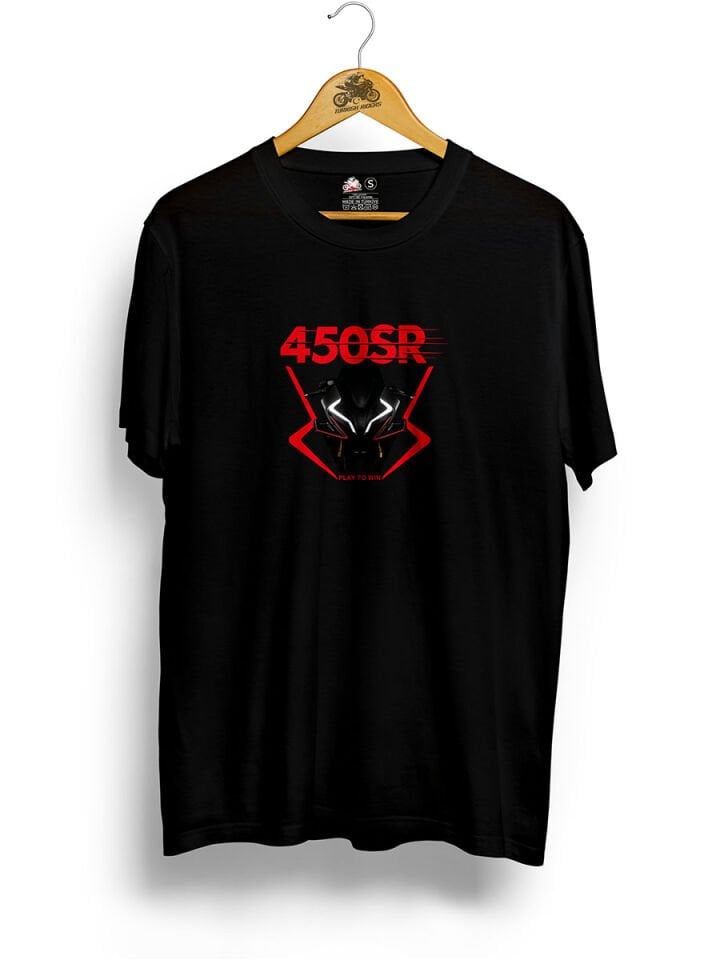 450SR Zirkon Siyah Tshirt