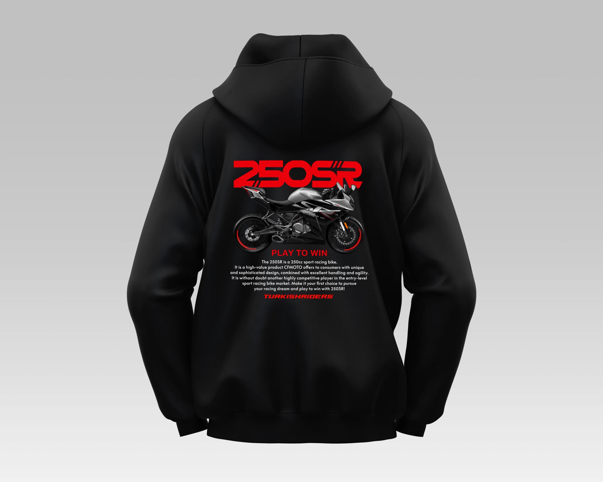 250SR Nebula Siyah Hoodie