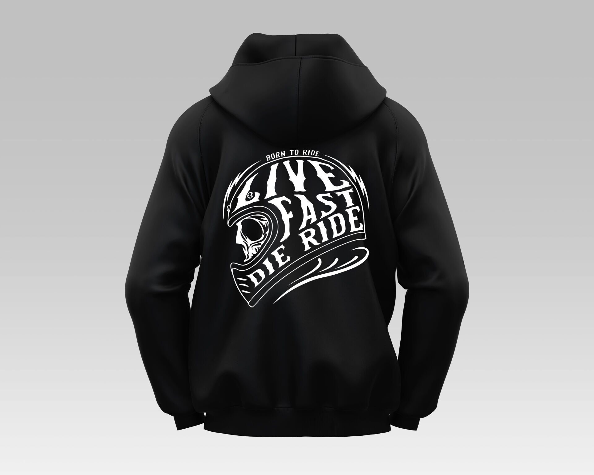 Live Fast Die Ride Hoodie