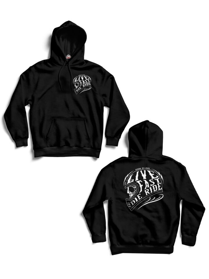 Live Fast Die Ride Hoodie