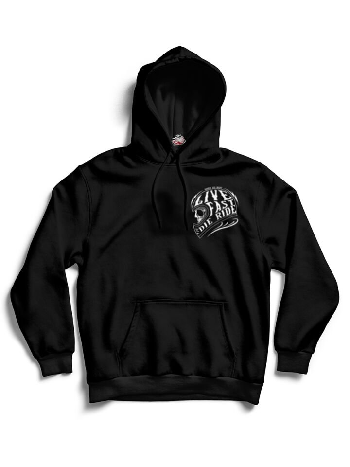 Live Fast Die Ride Hoodie