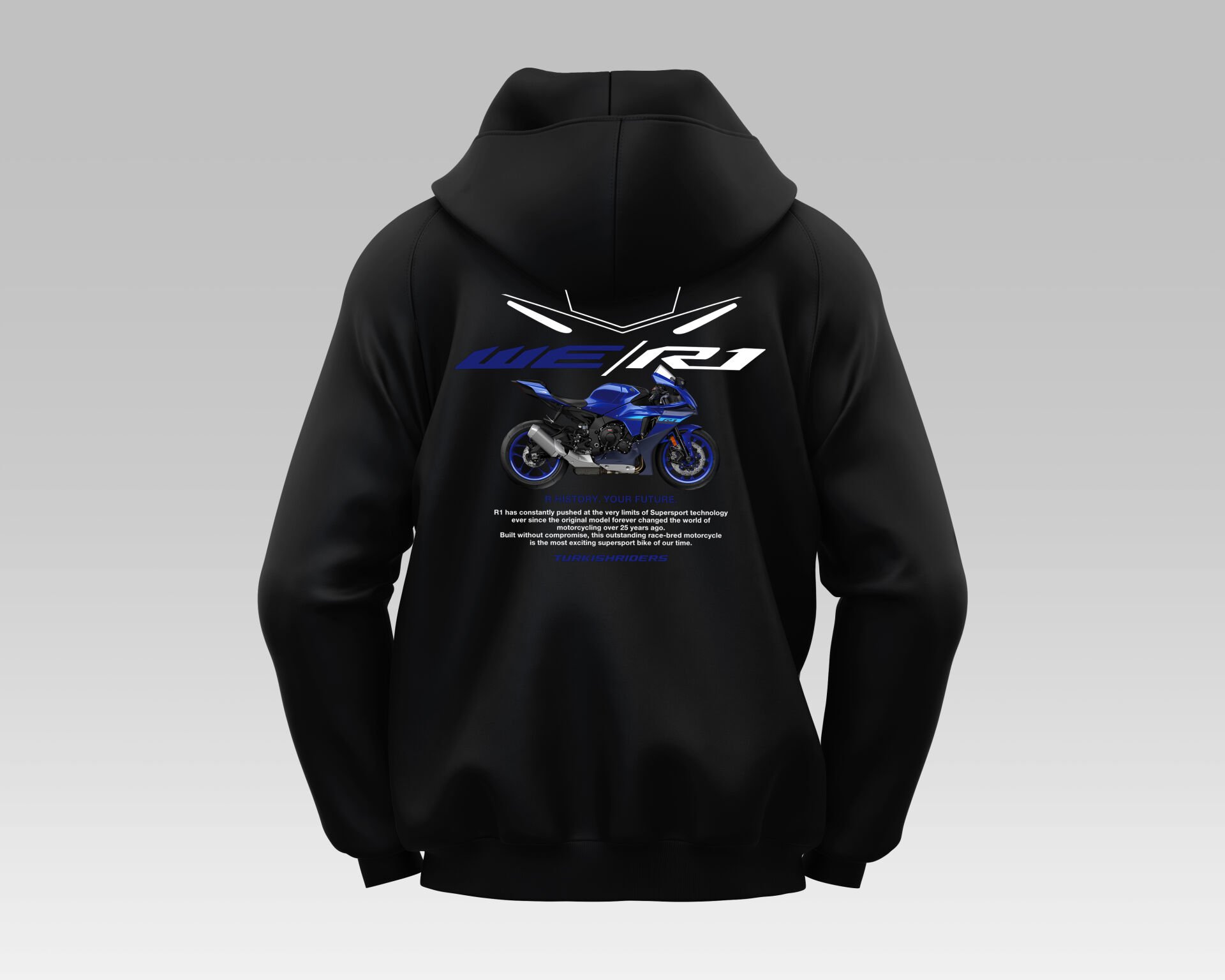R1 Icon Blue Hoodie