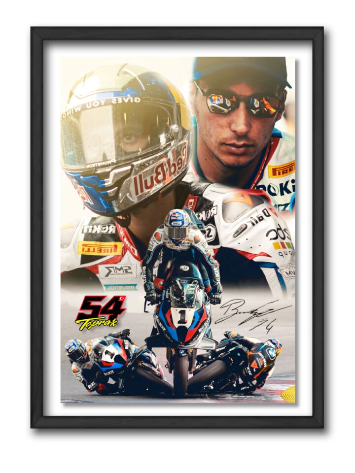 Toprak Razgatlıoğlu #54 M1000RR / MDF Duvar Tablosu