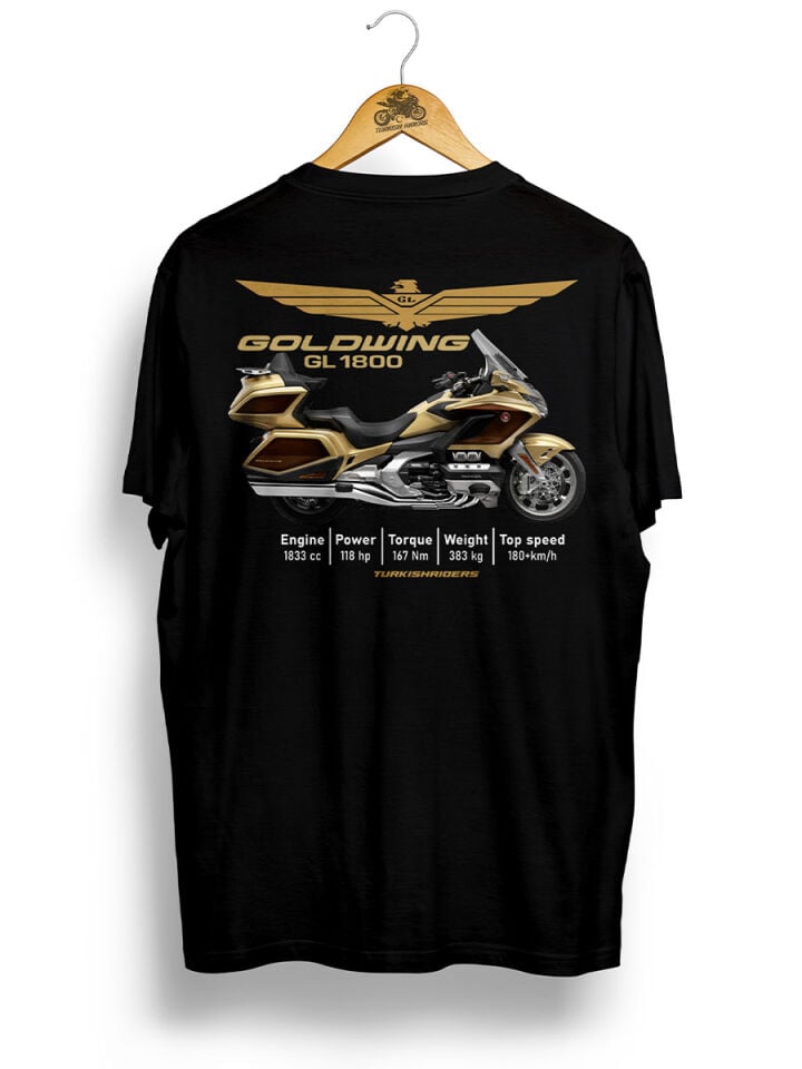 Goldwing 50th Anniversary / Siyah Tshirt