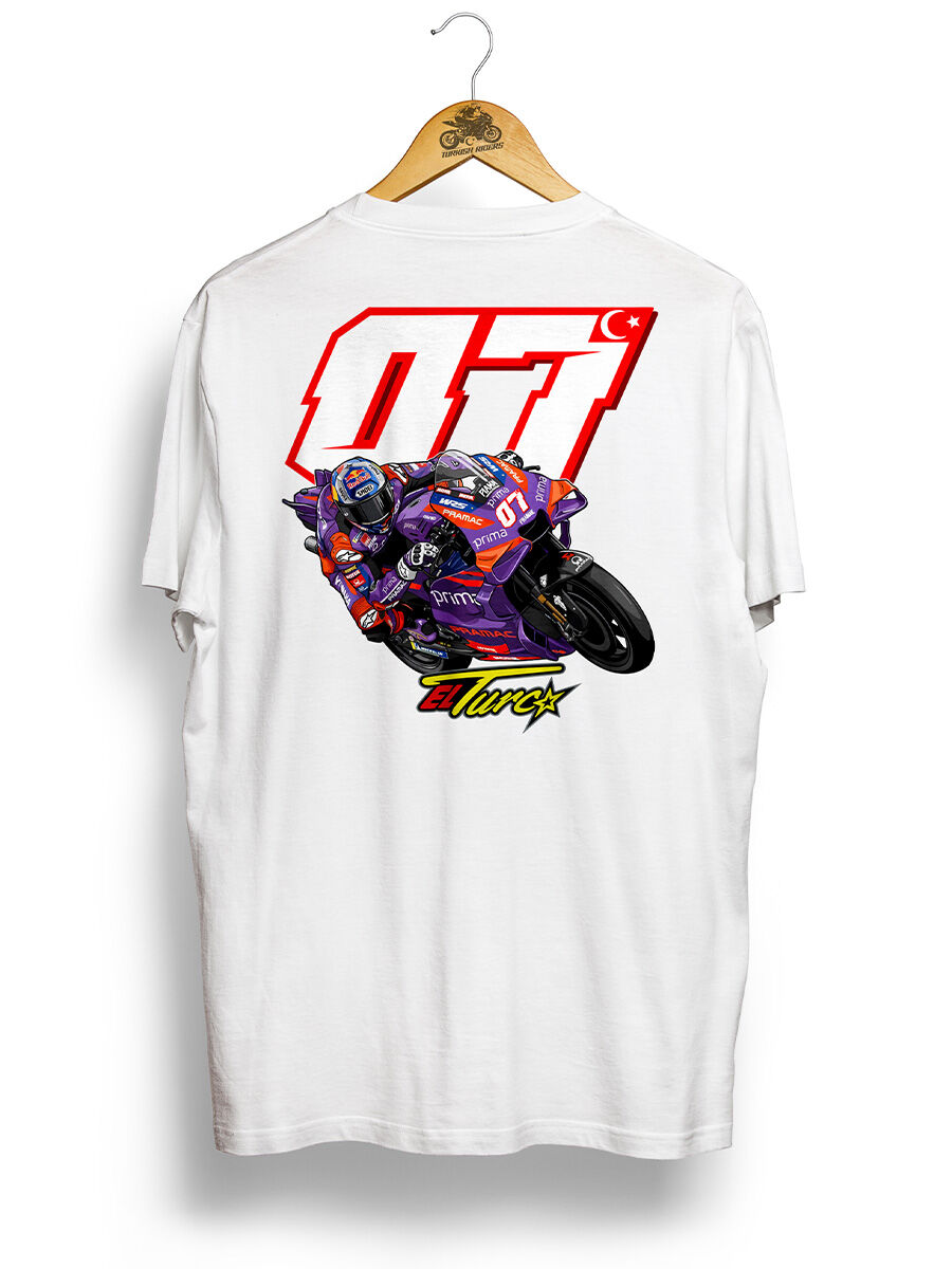 Toprak Razgatlıoğlu 07 MotoGP Pramac / Beyaz Tshirt