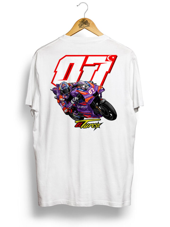 Toprak Razgatlıoğlu 07 MotoGP Pramac / Beyaz Tshirt