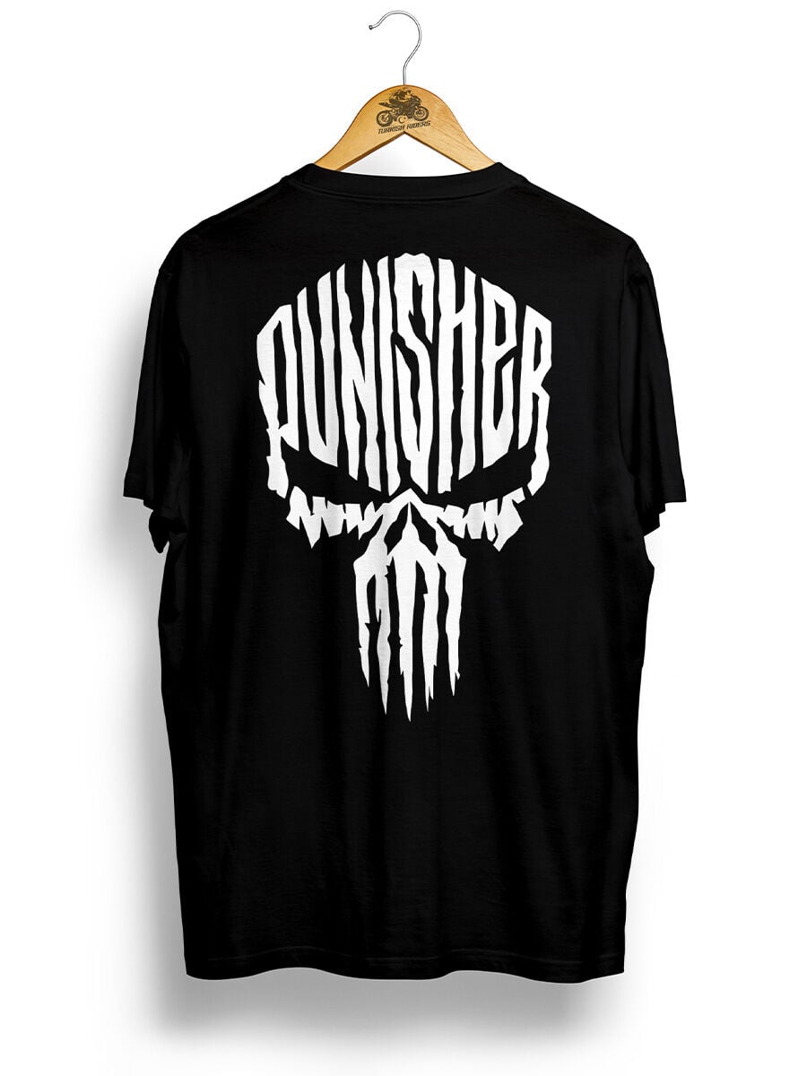 Punisher / Siyah Beyaz Tshirt