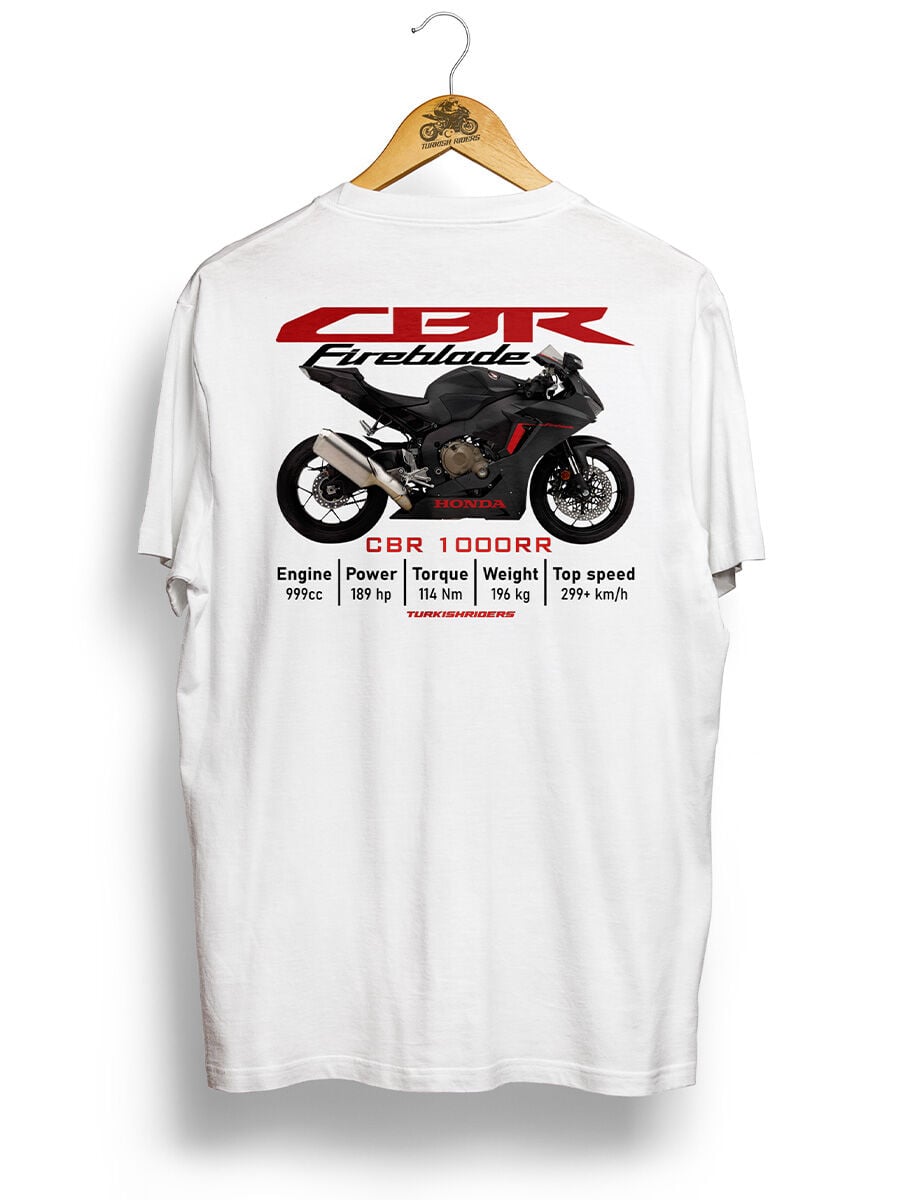 CBR 1000 RR Black ''2018 / Beyaz Tshirt
