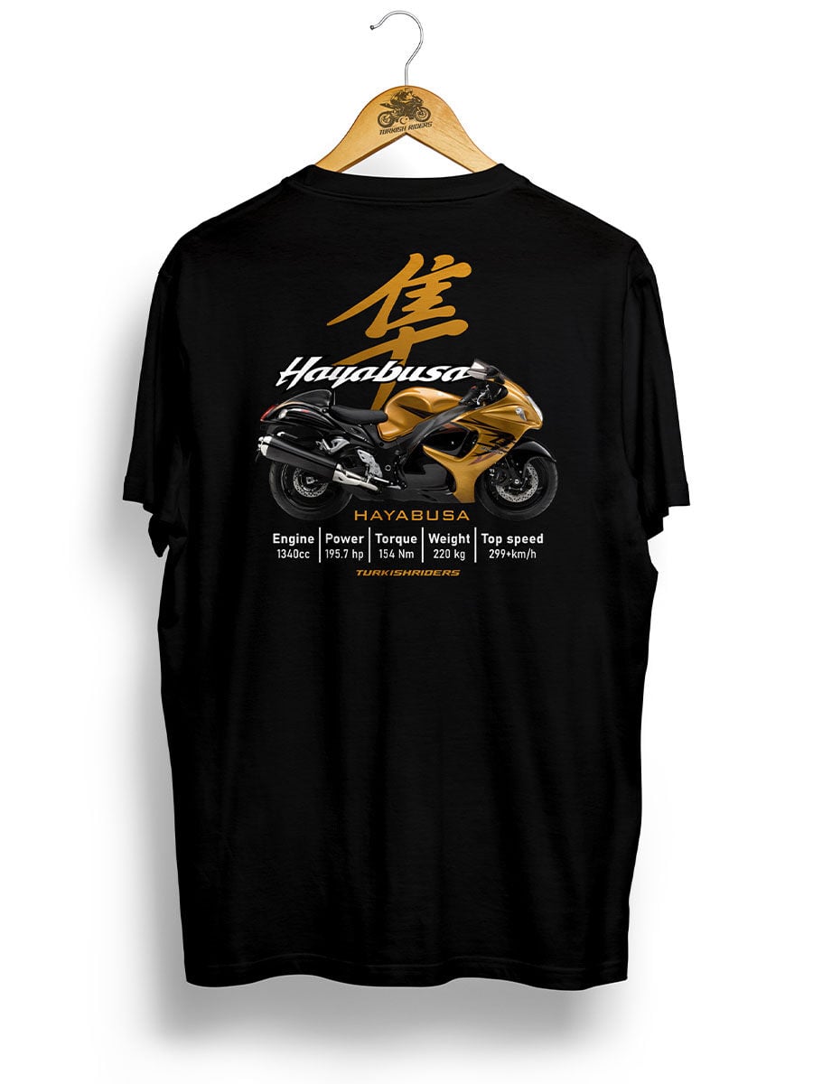 Hayabusa Gen2 Black-Gold ''2009 / Siyah Tshirt
