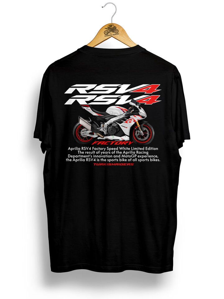 RSV4 Factory Speed White / Tshirt