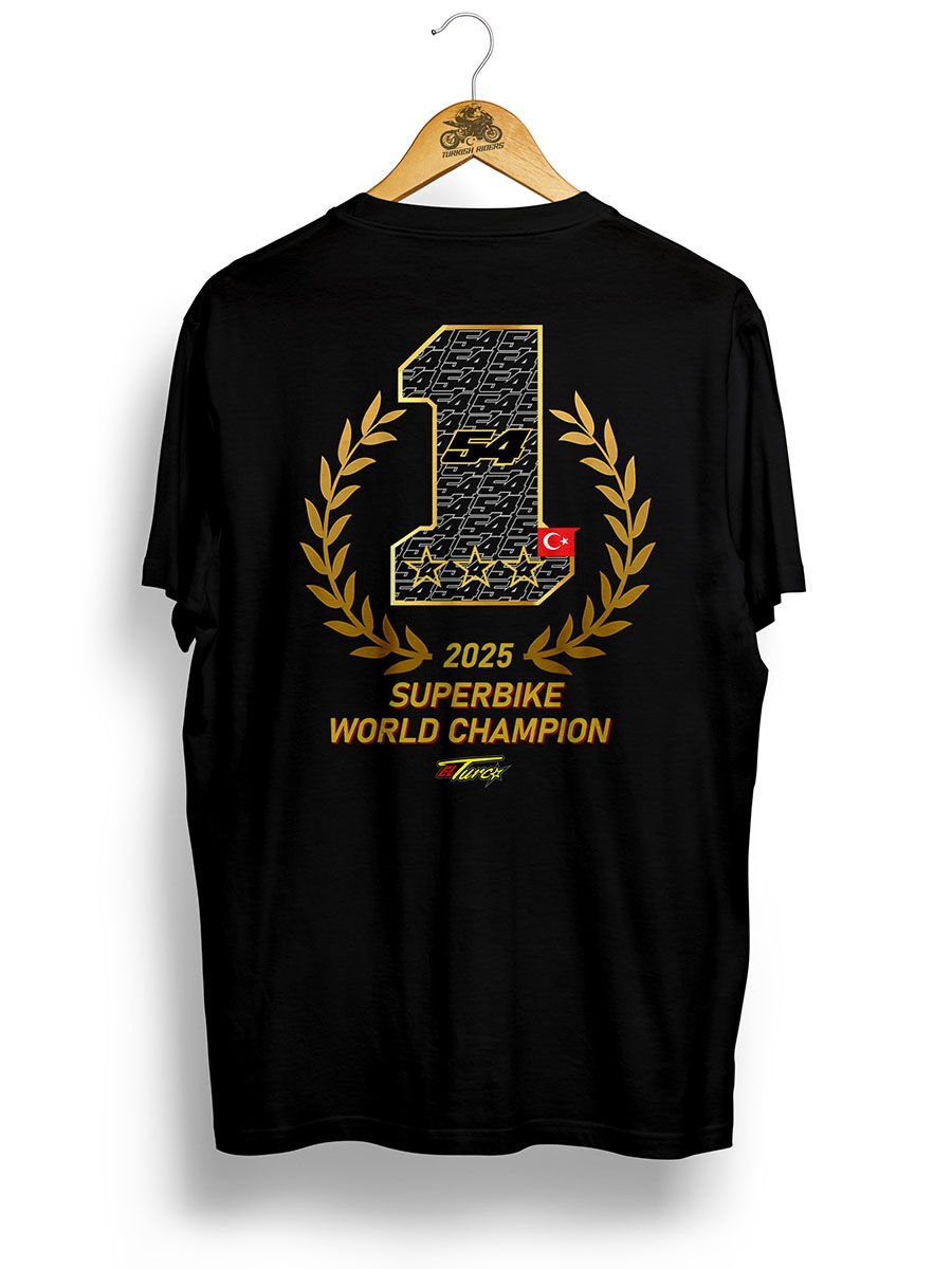 Toprak Razgatlıoğlu 2025 3xChampion / Siyah Tshirt