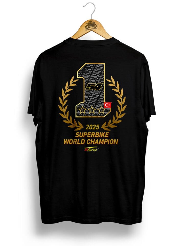 Toprak Razgatlıoğlu 2025 3xChampion / Siyah Tshirt
