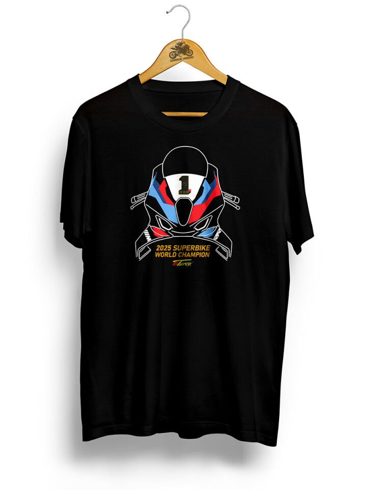 Toprak Razgatlıoğlu 2025 3xChampion / Siyah Tshirt