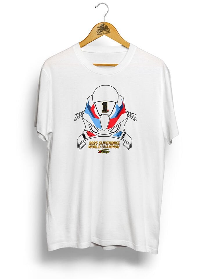 Toprak Razgatlıoğlu 2025 3xChampion / Beyaz Tshirt