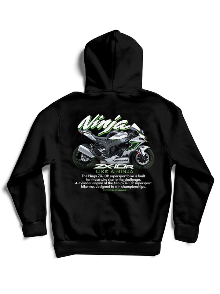 ZX10R Ninja Robotic White  / Hoodie