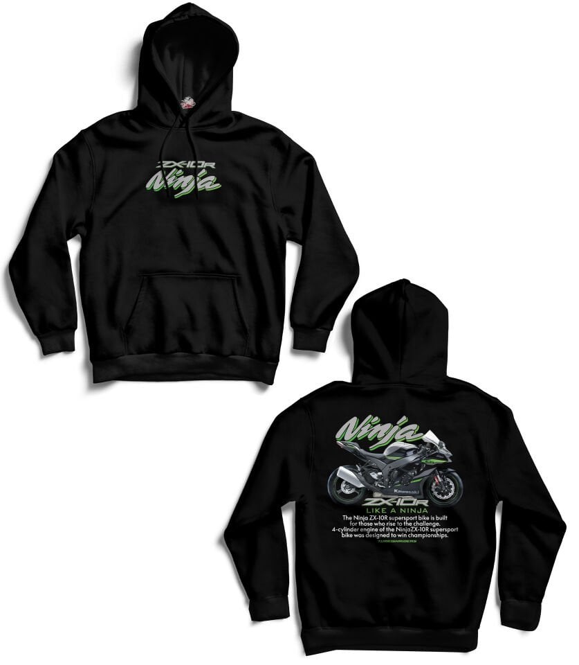 ZX10R Ninja / Metallic Diablo Black / Hoodie