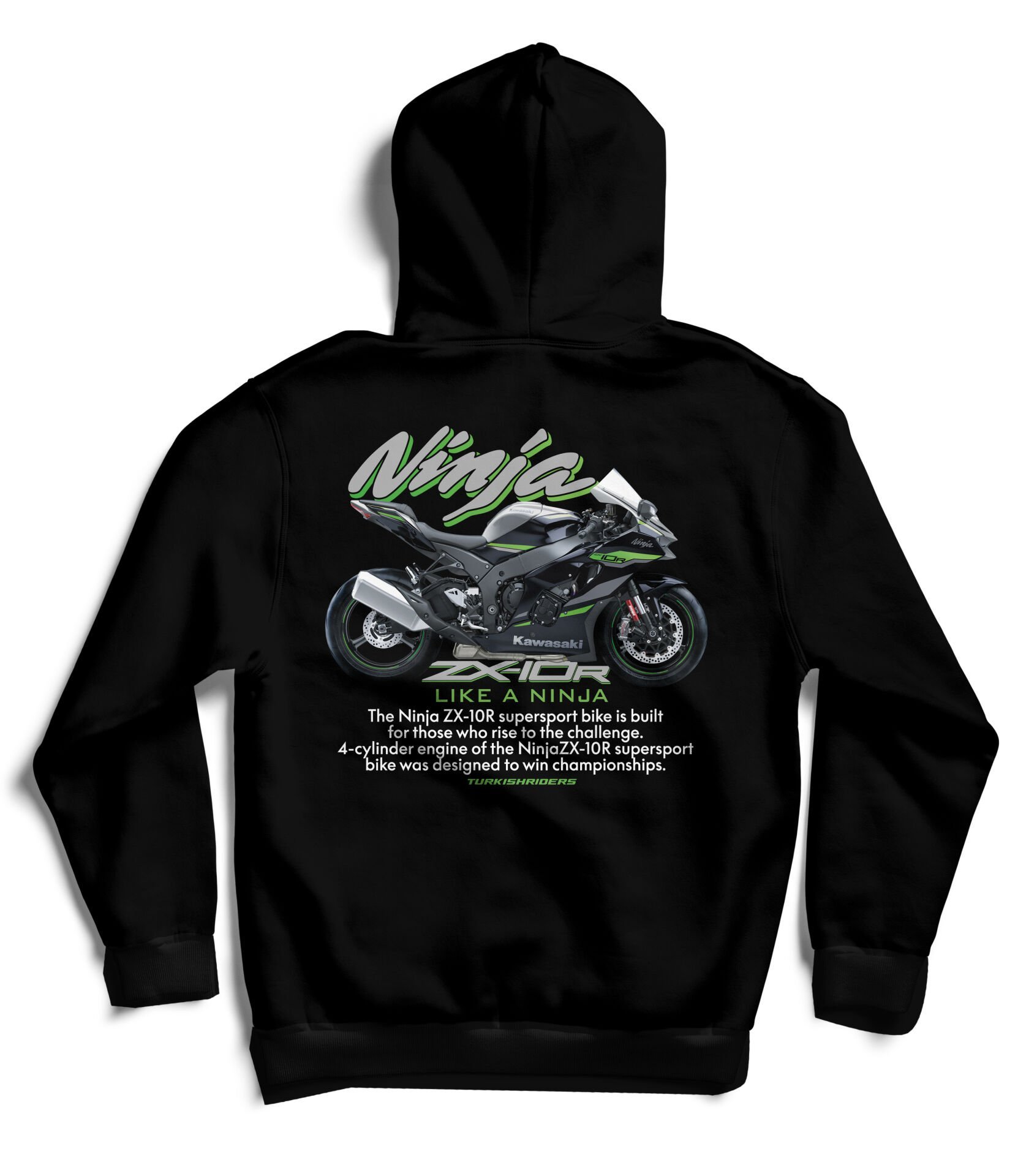 ZX10R Ninja / Metallic Diablo Black / Hoodie
